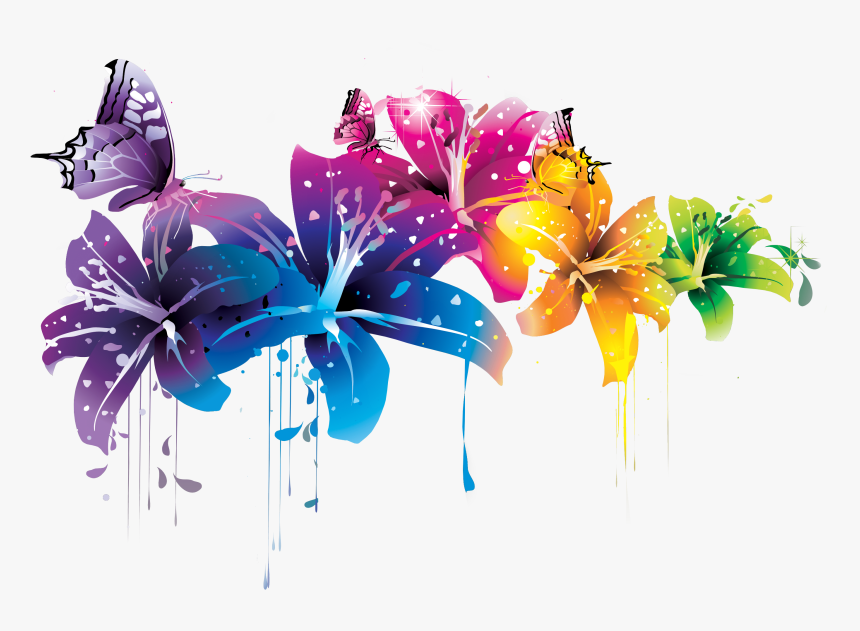 Flowers Vectors Png Transparent Free Images Png Only - Flowers Abstract Png Transparent, Png Download, Free Download