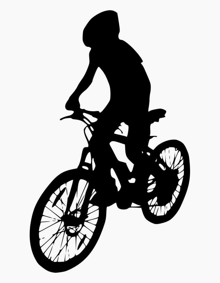 Riding A Bike Silhouette, HD Png Download, Free Download