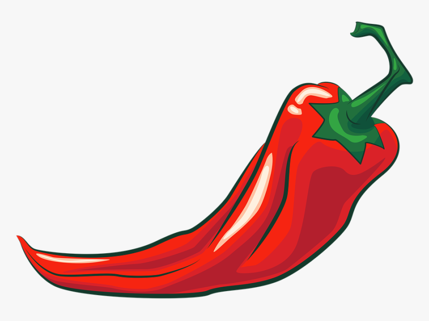 Pepper, Chile, Spice, Spicy, Healthy, Food, Cooking - Spicy Pepper Clipart, HD Png Download, Free Download