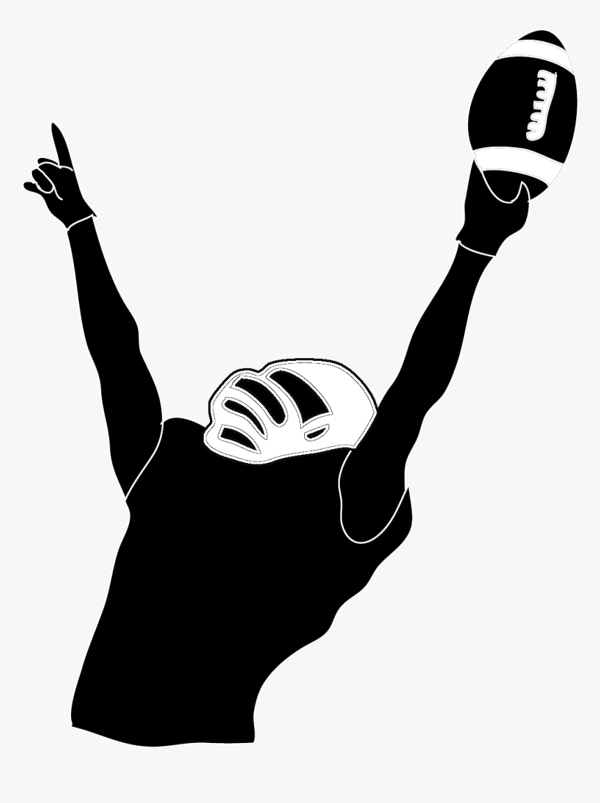 Football Player Silhouette Clipart, HD Png Download, Free Download