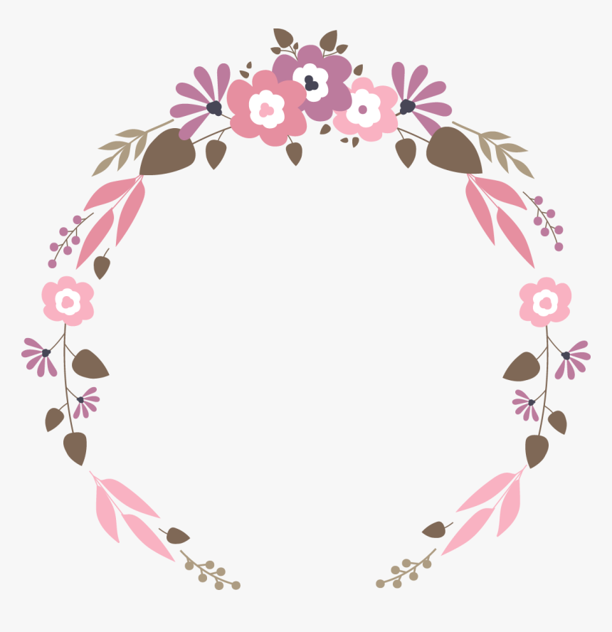 Floral Clipart Square - Vector Png For Wedding, Transparent Png, Free Download