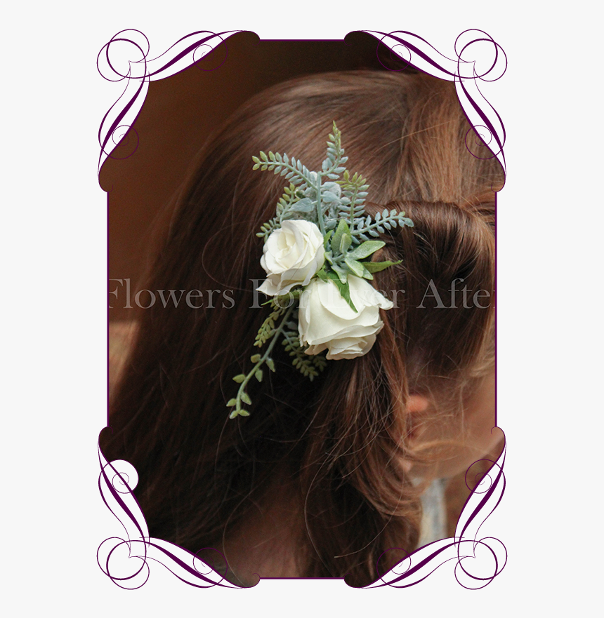 Silk Artificial Boho Rustic Wedding Hair Floral Comb - Corsage And Boutonniere Melbourne, HD Png Download, Free Download