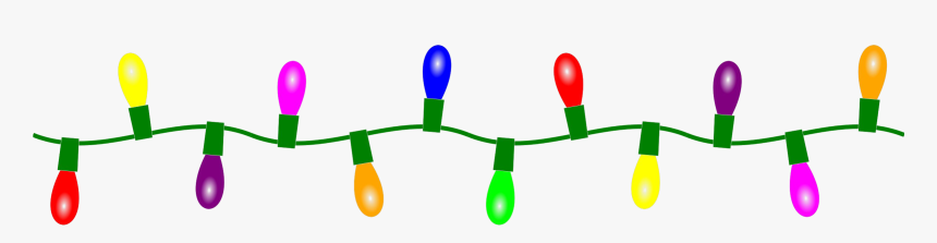 Strand Of Christmas Lights Png Clipart - String Animated Christmas Lights, Transparent Png, Free Download