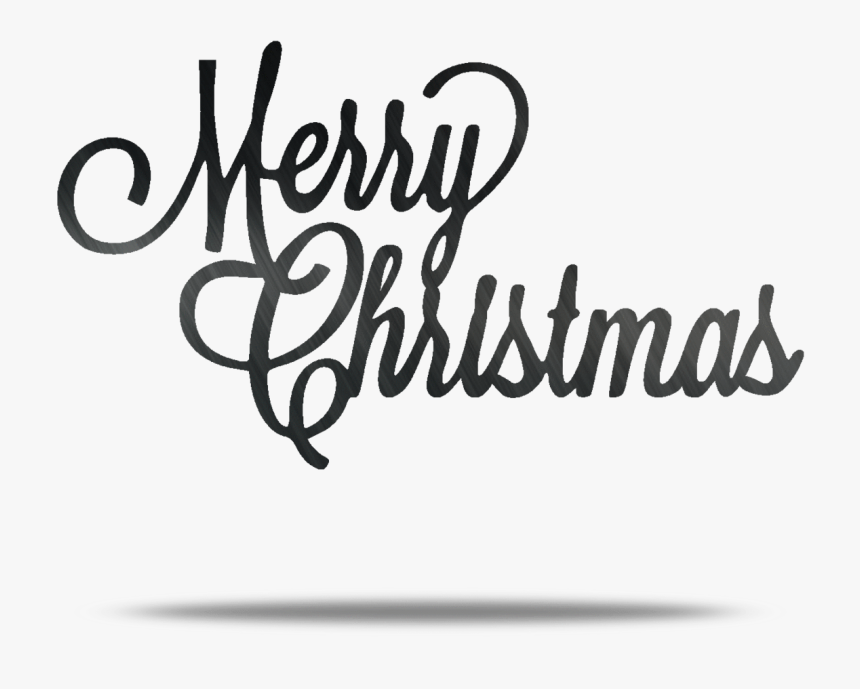 Merry Christmas Black Png - Merry Christmas In Green, Transparent Png, Free Download