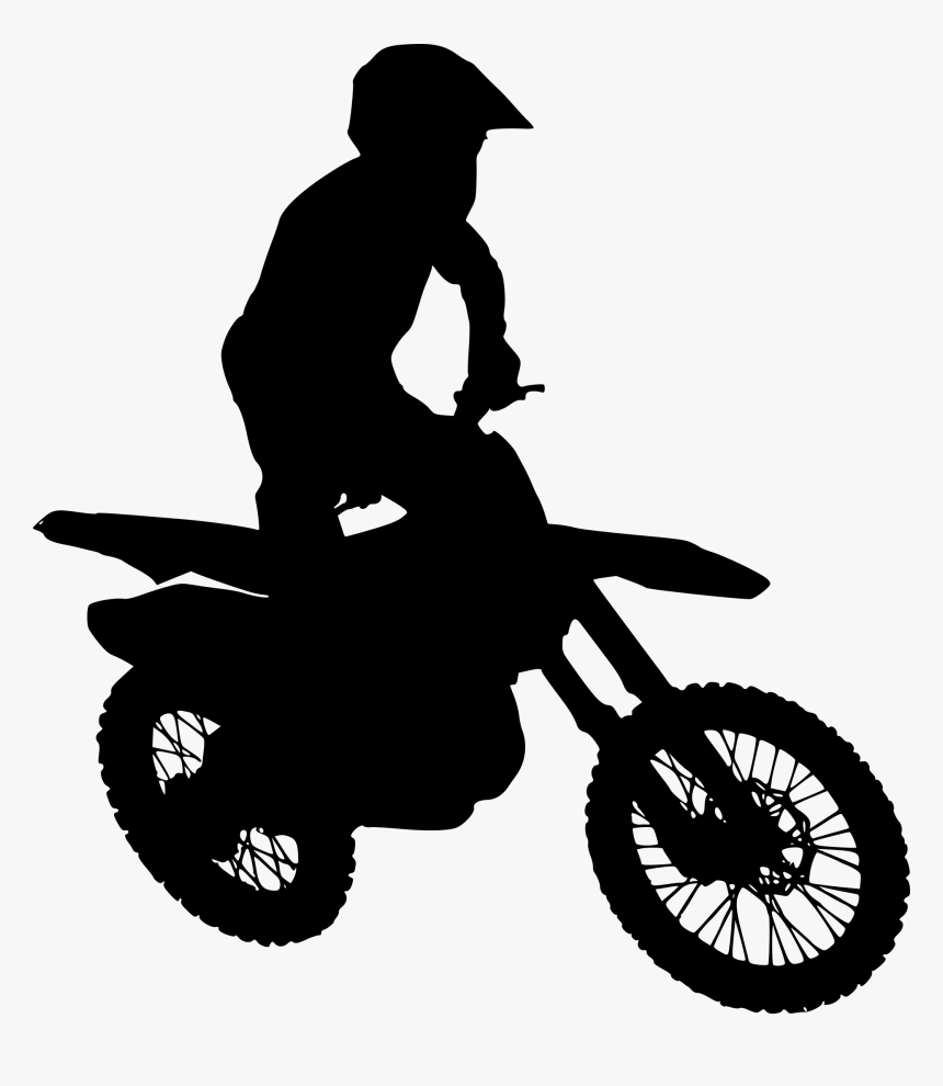 Motocross Dirt Bikes Silhouette Stock Vector by ©hobrath 77481250