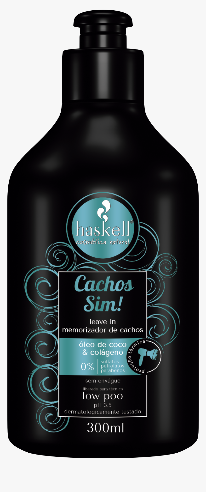 Leave-in Memorizador Haskell Cachos Sim 300ml - Linha Haskell Para Cabelos Cacheados, HD Png Download, Free Download