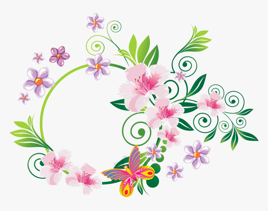 Ornamental Clipart Floral - Ornament Floral Png, Transparent Png, Free Download