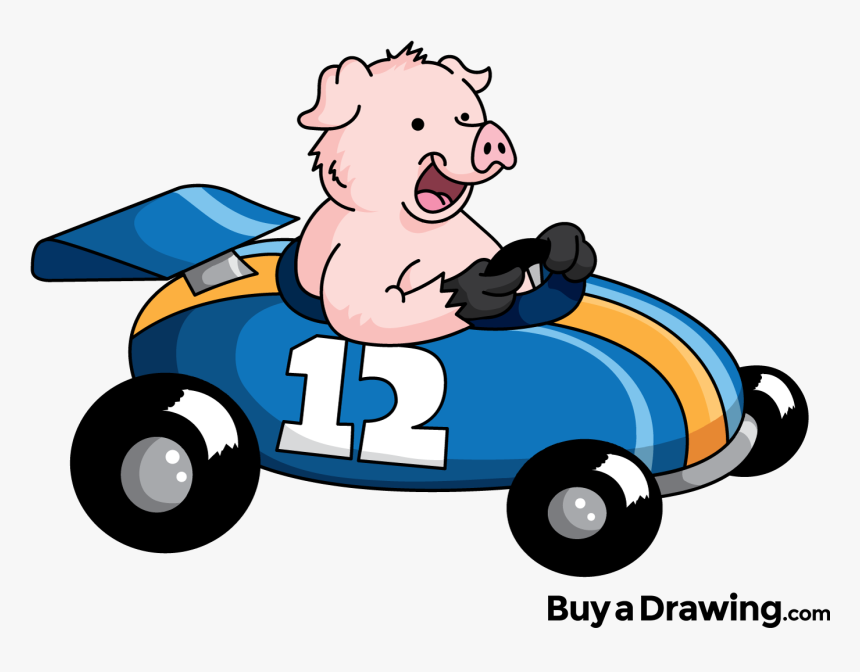 Clip Art Cartoon Race Cars - Race Car Cartoon Png, Transparent Png, Free Download