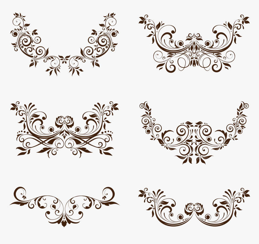 Clip Art Ornament Euclidean Floral - Vector Floral Floral Ornaments Png, Transparent Png, Free Download