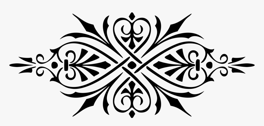 Ornament Decorative Arts Motif Stencil Flower - Motif Clipart, HD Png Download, Free Download