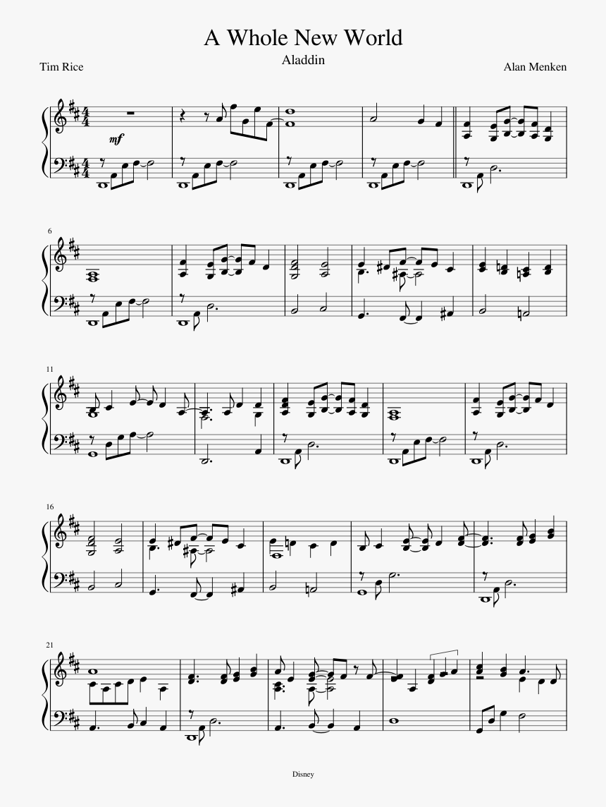 Romantic Flight Piano Sheet Music, HD Png Download, Free Download