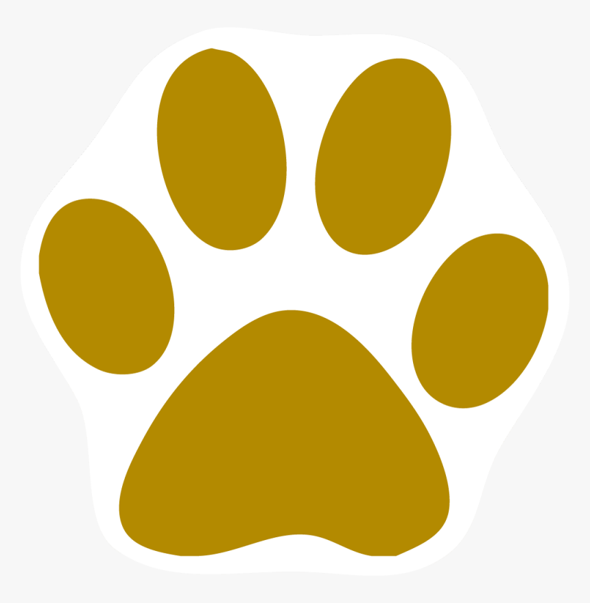 Paw Clip Art - Gold Cat Paw Print, HD Png Download, Free Download