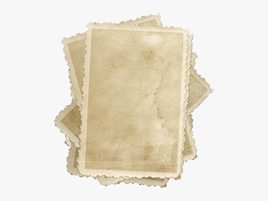 Stack Of Old Blank Photographs - Stack Of Old Papers Transparent, HD Png Download, Free Download