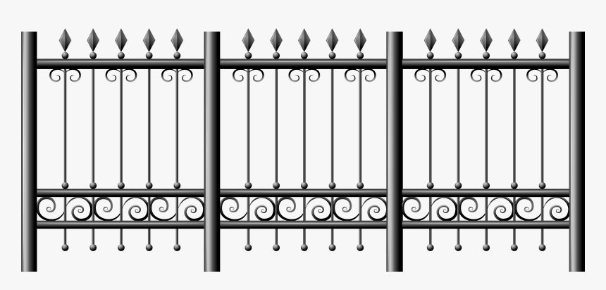 Transparent Iron Fence Png Clipart - Clear Background Fence Png, Png Download, Free Download