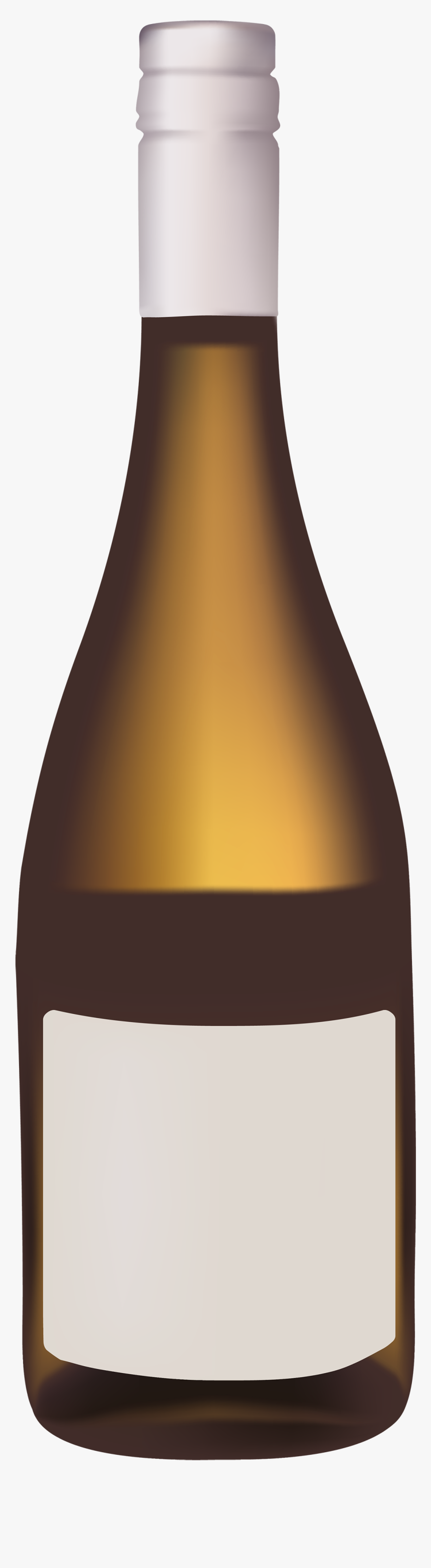 Gold Wine Bottle Png Clipart - Wine Bottle Clipart Png, Transparent Png, Free Download