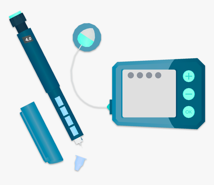 Transparent Insulin Png - Insulin Pen And Pump, Png Download, Free Download