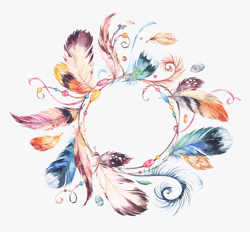 Flower Garland Bouquet Tribal Wreath Watercolor Ornaments - Stay Wild Flower Child, HD Png Download, Free Download