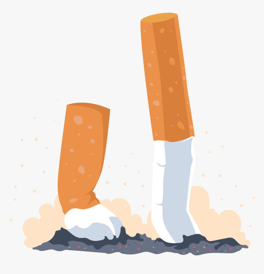 Cigarette Clipart Tobacco Product - Cigarette Butts Clip Art, HD Png Download, Free Download