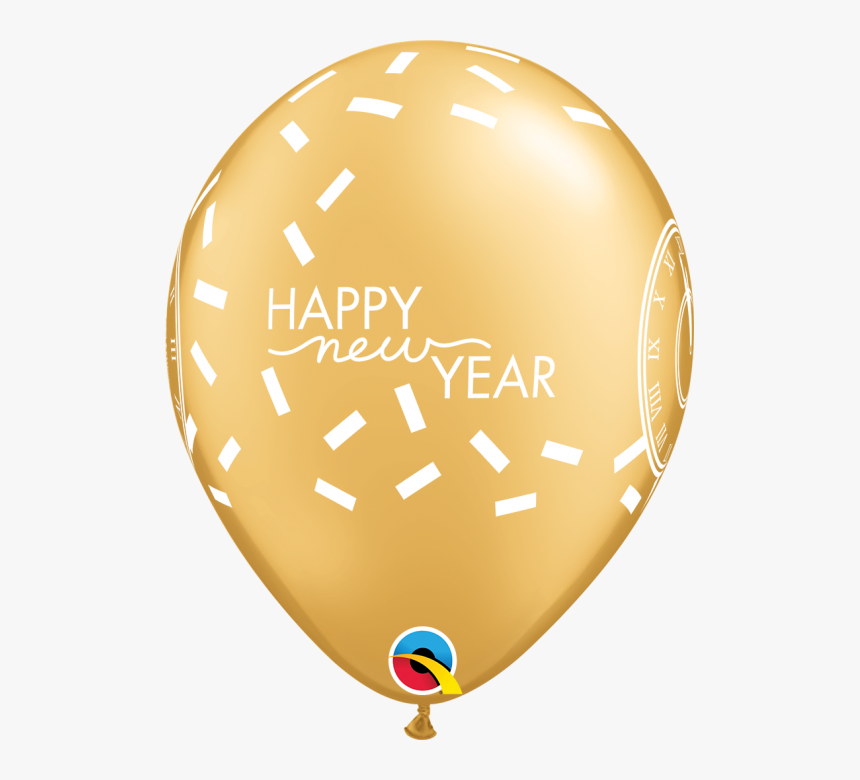 Qualatex 11 Inch Happy New Year Confetti Countdown - Mothers Day Balloons Png, Transparent Png, Free Download