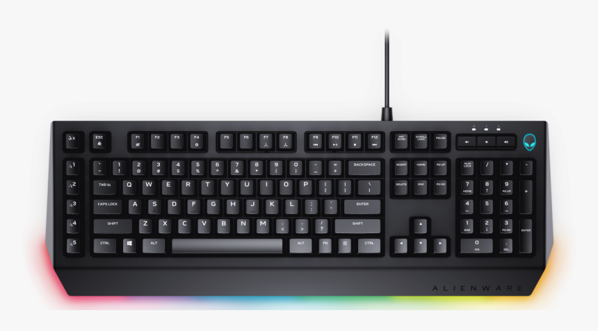 Alienware Advanced Gaming Keyboard And Alienware Pro - Alienware Aw568 Gaming Keyboard, HD Png Download, Free Download