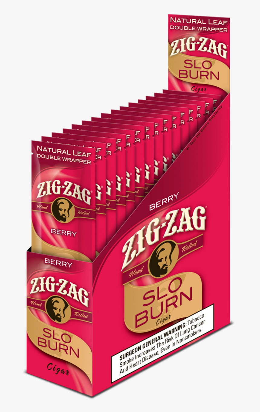 Zig Zag Wraps Slow Burn Berry 15/2 - Zig Zag Slow Burn, HD Png Download, Free Download