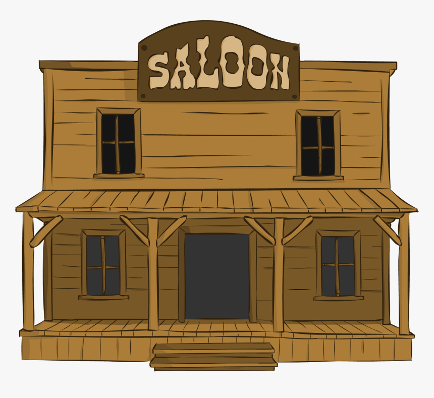 6 Photos - Wild West Saloon Cartoon, HD Png Download, Free Download