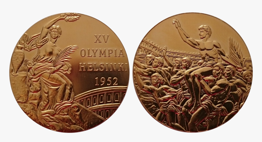 Medal Of Olympic Summer Games 1952 - Coin, HD Png Download, Free Download