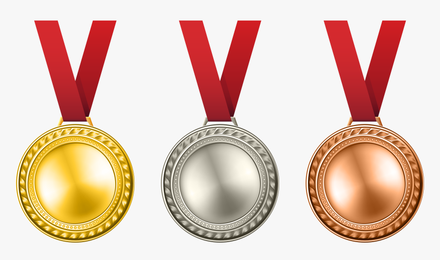 Medals Set Transparent Png - Gold Silver Bronze Png, Png Download, Free Download