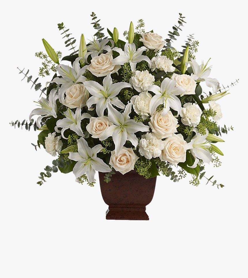 Funeral White Flower Arrangement, HD Png Download, Free Download