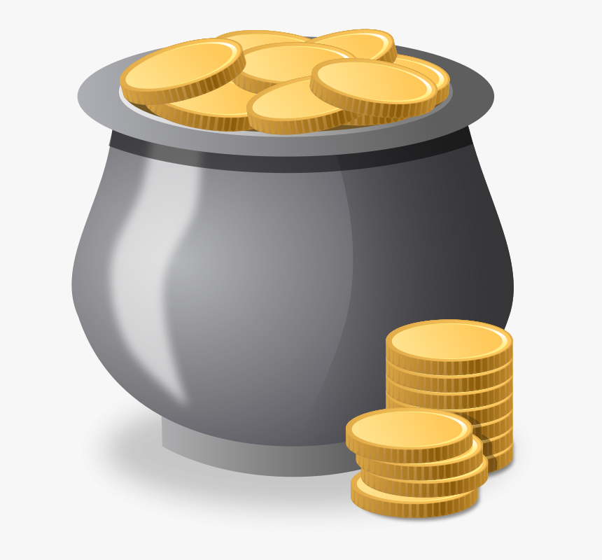 Money Pot - Pot Of Money Gif, HD Png Download, Free Download