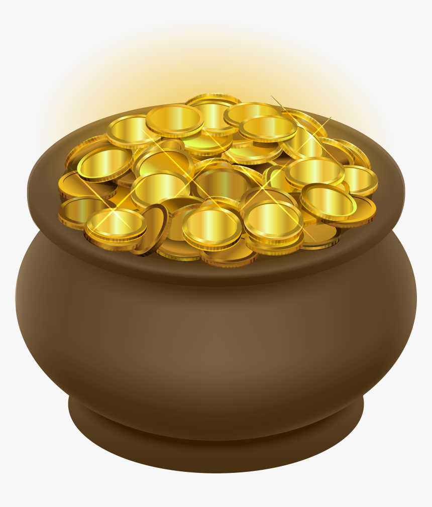 Gold Of Pot Illustration Transparent Coin Photography, HD Png Download, Free Download