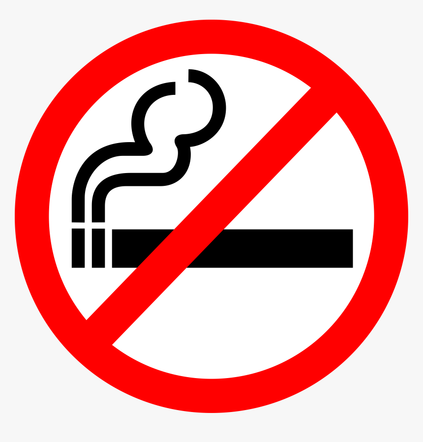 Cigarette Smoke Png - No Smoking Sign Clipart, Transparent Png, Free Download