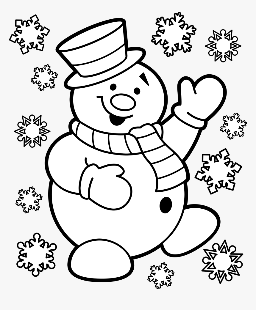 Christmas Coloring Pages For Kids, HD Png Download, Free Download