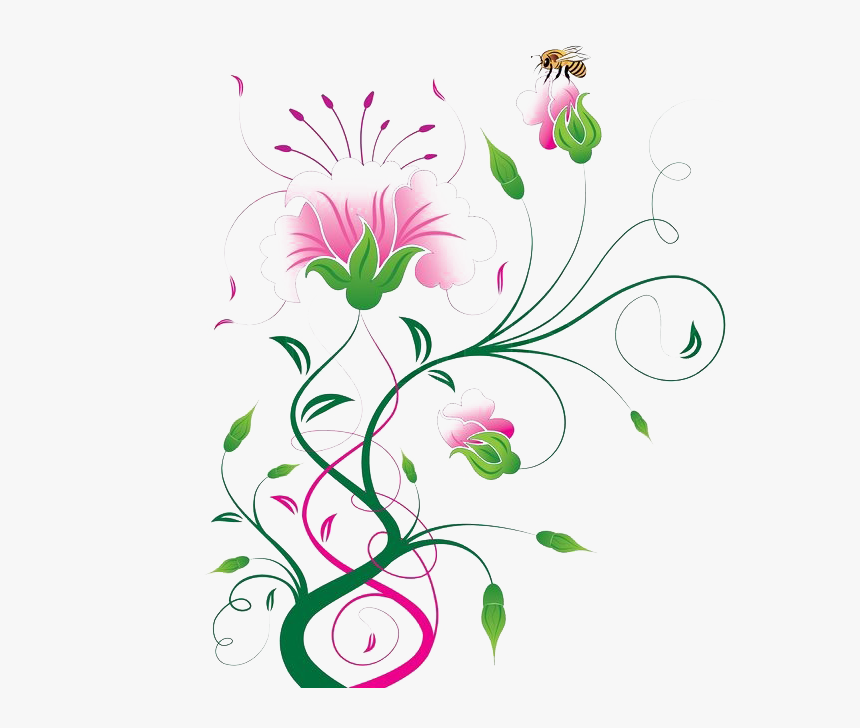 Abstract Background Vector Png - Abstract Flower Design Vector, Transparent Png, Free Download