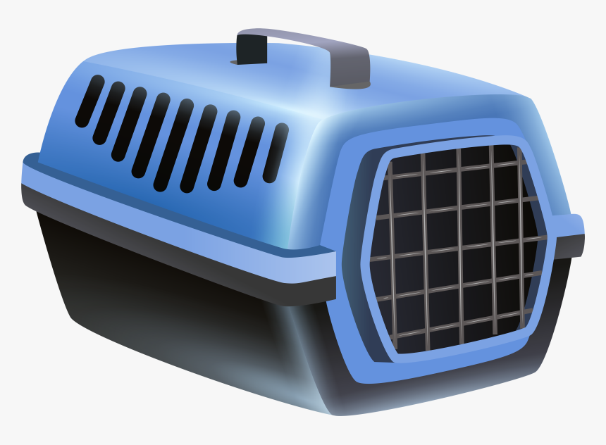 Pet Carrier Png Clip Art - Clip Art Dog Crate, Transparent Png, Free Download