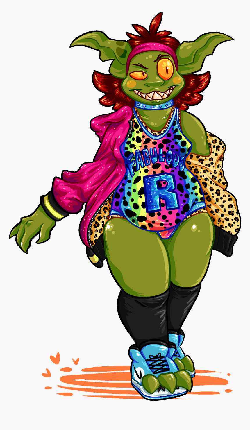 Inspired By Carmella"s Lisa Frank Outfit From Wwe, - Cartoon, HD Png Download, Free Download