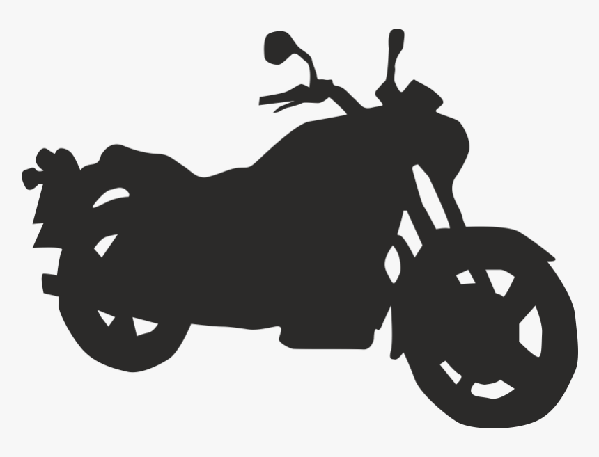 Motorcycle Silhouette Clip Art - Motorcycle Silloute, HD Png Download, Free Download