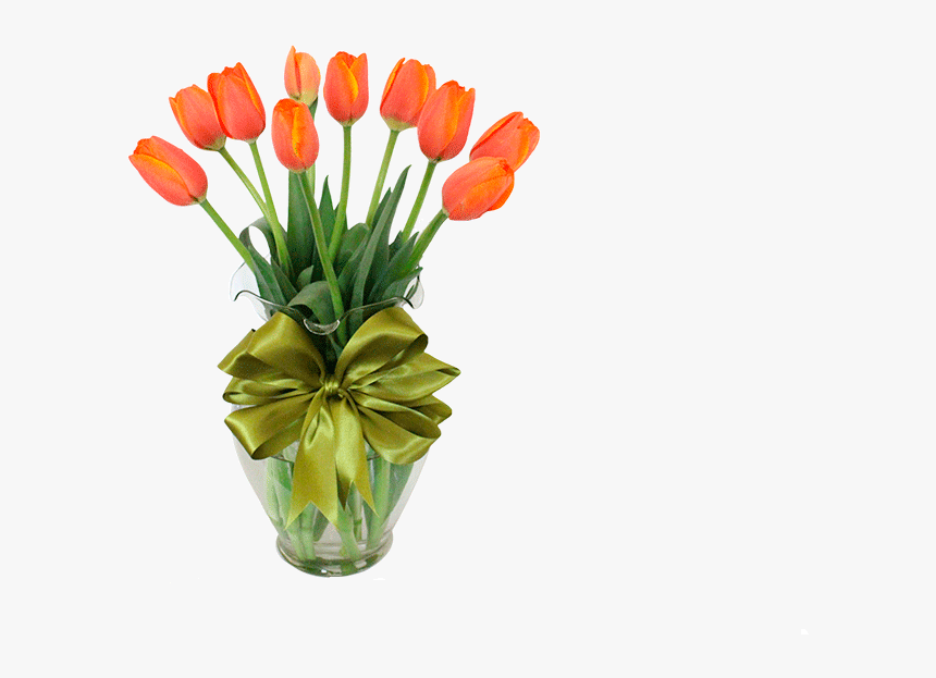 10 Tulipanes Naranjas - Tulipanes Flores A Domicilio, HD Png Download, Free Download