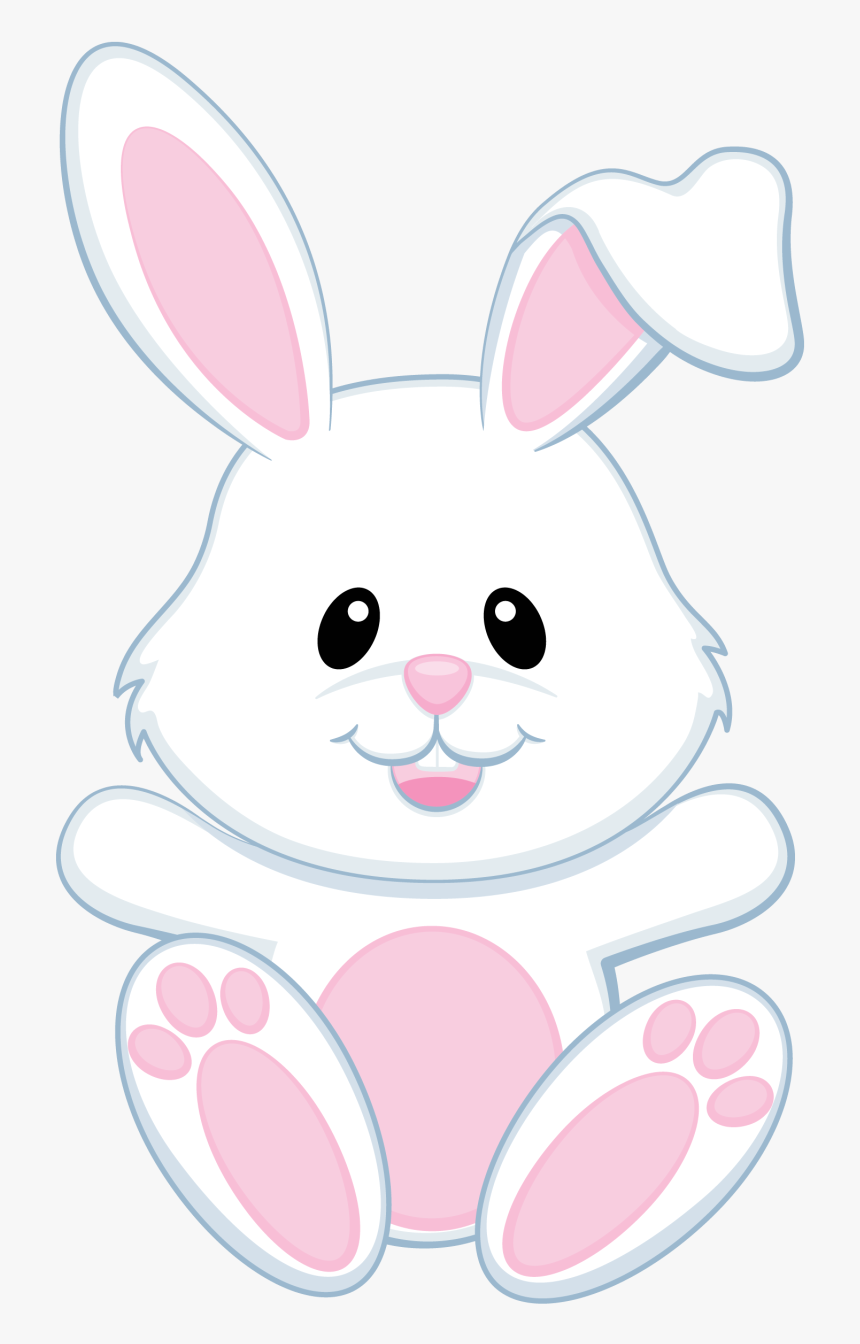 Clip Art Easter Bunny Vetor Pinterest - White Bunny Png Clipart, Transparent Png, Free Download
