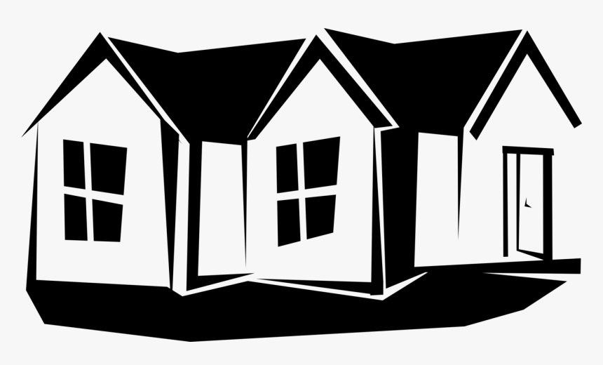 Casas Vector Png House Clipart Black And White - House Clipart Black And White Png, Transparent Png, Free Download