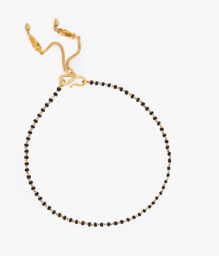 22ct Gold Mangalsutra Bracelet - Rose Gold Beaded Charger Plate, HD Png Download, Free Download