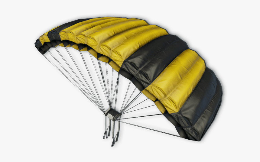 Yellow And Black Parachute - Transparent Background Parachutes Png, Png Download, Free Download