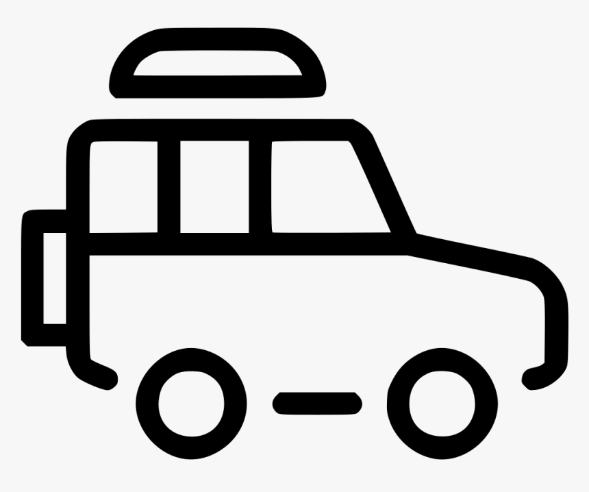 X Offroad Car Jeep Safari - Black And White Safari Clipart, HD Png Download, Free Download