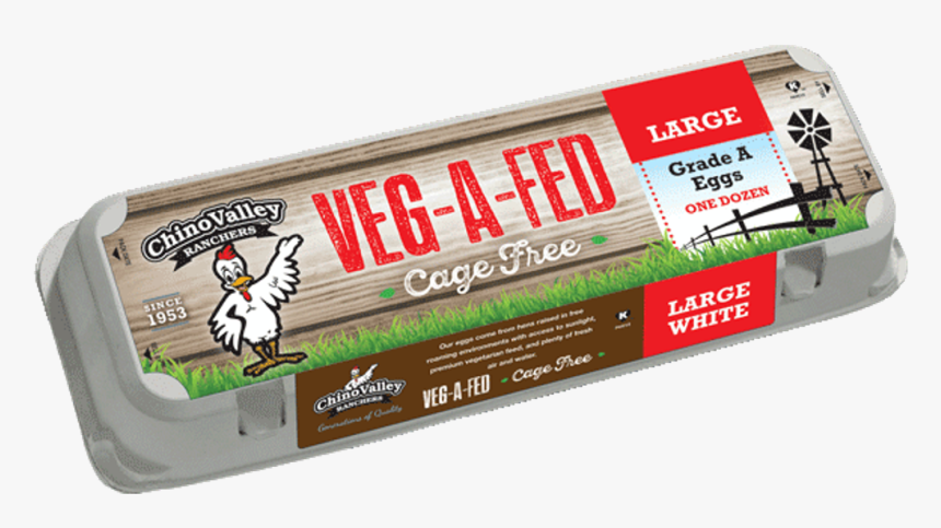 Ranchers White Large Vegafed Eggs, 1 Dz - Cage Free Vegetarian Egg, HD Png Download, Free Download