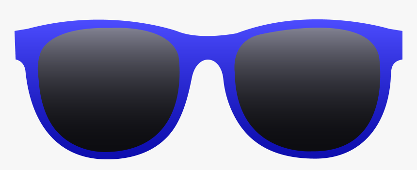 Bright Blue Sunglasses - Dark Blue Sunglasses Png, Transparent Png, Free Download