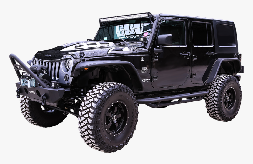 Jacked Up Black Jeep, HD Png Download, Free Download