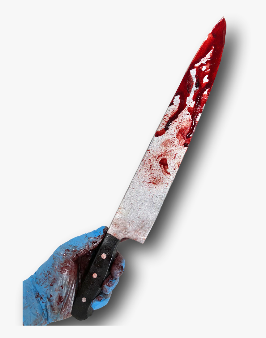 Fake Bloody Myers Kitchen Knife Weapon Halloween Costume - Utility Knife, HD Png Download, Free Download