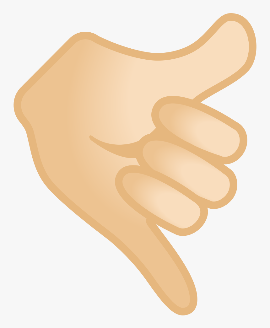 Call Me Hand Light Skin Tone Icon - Significa Este Emoji 🤙, HD Png Download, Free Download