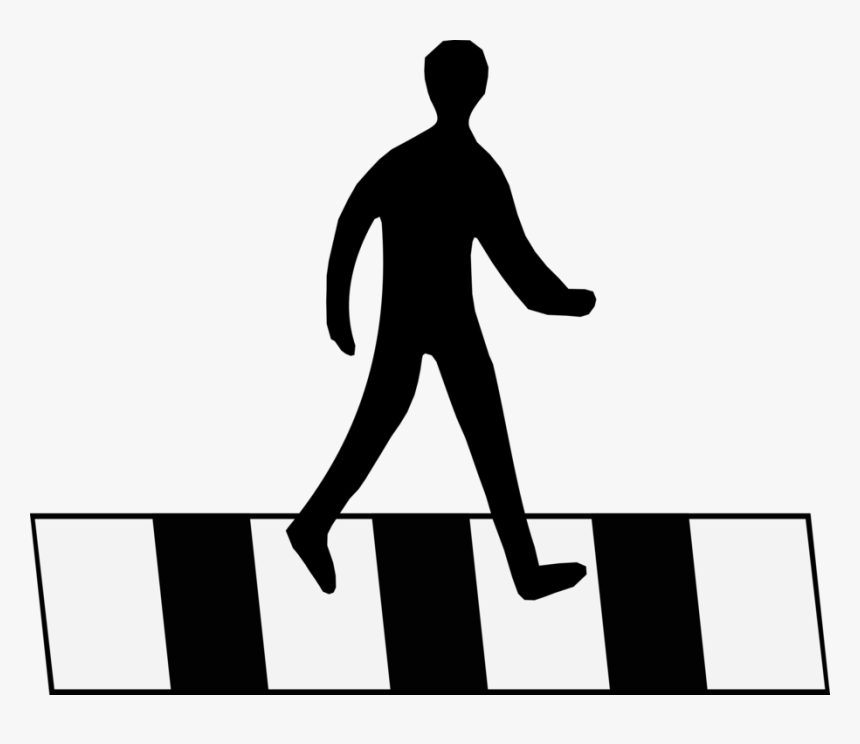 Transparent Crosswalk Clipart - Pedestrian Crossing Clip Art, HD Png Download, Free Download