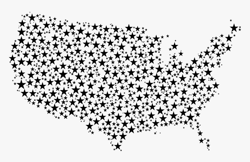 United States Map Stars Clip Arts - Transparent Red White And Blue Border, HD Png Download, Free Download
